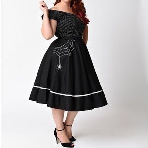 Hell Bunny Spiderweb Skirt